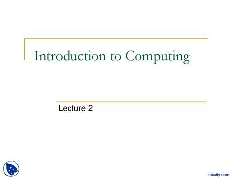 Introduction to Computer Lecture 的图像结果