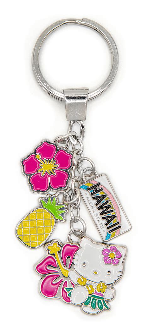Hello Kitty® & Friends Charm Keyring: Hula Hibiscus