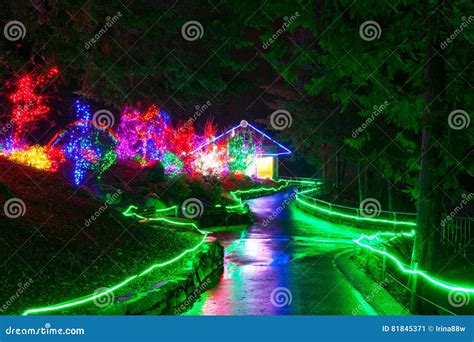 Zoolights at the Point Defiance Zoo in Tacoma, WA Editorial Photo ...