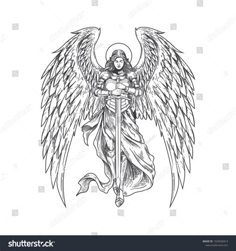 Archangel Michael Sword Tattoo