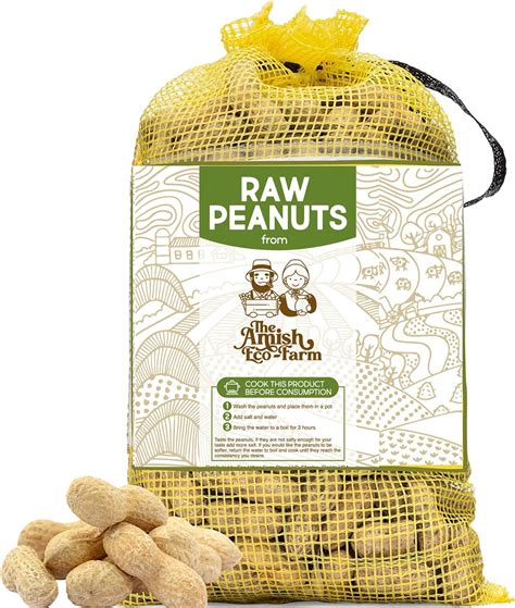 Amazon.com : C.J. Dannemiller RAW Peanuts in the Shell, Fancy, 25 LB ...