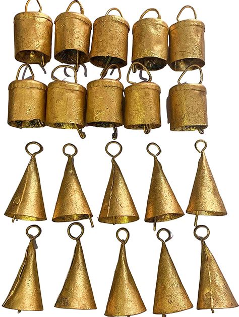 Mirza Decor Vintage Indian Tin Bells Rustic Chime Vintage Jingle Bell ...