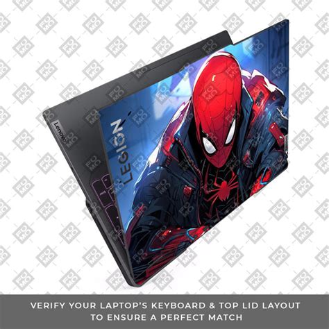 Spiderman Classic Lenovo Legion 5 Pro 16IRX8 and 16IRX9 3D Laptop Skin