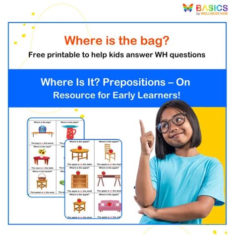 Where Is It? Prepositions – On | WH Questions (Free Printable)