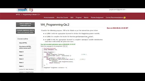 Image result for NPTEL Week 8 Programming Assignment 4 Answers C