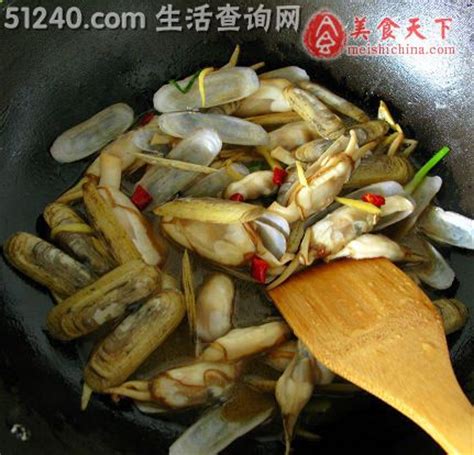 平民海鲜菜-葱姜蛏子的做法 - 热菜菜谱菜谱 - 食谱大全