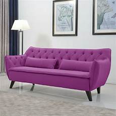 Modern Century Sofa by Mid Century Purple Modern Sofa Linen Fabric Tufted Button Modern Century Sofa