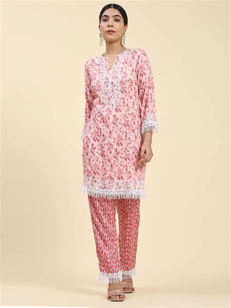 House Of Kari(Chikankari Clothing) - Samma Chikankari Co-ord set in ...