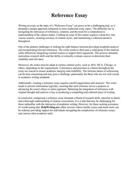 Image result for Essay Reference List Example