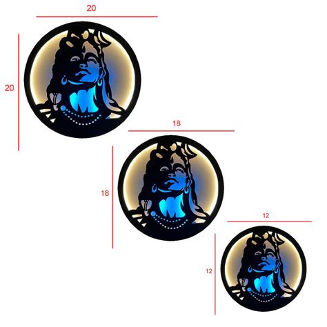 Adiyogi Shiv Ji LED Wall Decor Light | Spiritual Home Decor