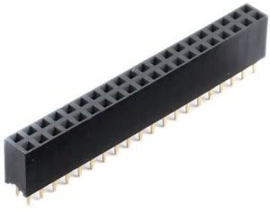 EMERGING TECHNOLOGIES 40pin pitch 2.54mm double row stright female pin ...
