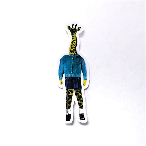 Alien Giraffe Sticker 的图像结果