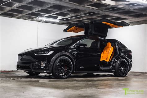 Orange And The All Black: Meet T Sportline's Widebody Tesla Model X ...