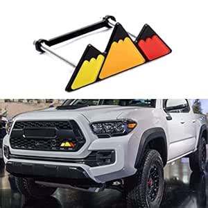 Tri-Color Grille Badge Emblem Decoration Accessories Car Truck Label ...