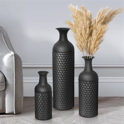 Tall Black Vase for Floor: 27 Inch Large Vases for Decor Living Room ...