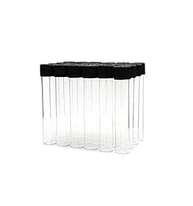 GOLAB Secure and Versatile: Glass Test Tube Set with Screw Cap - 15 ML ...