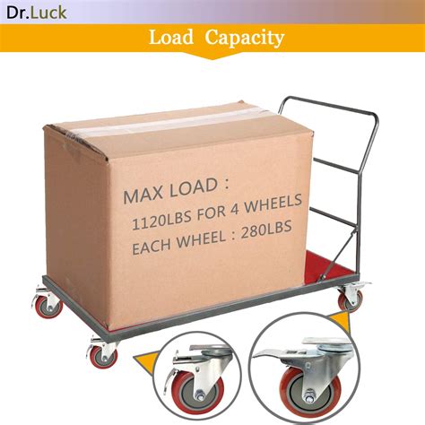 Buy Dr.Luck 4 Red Heavy Duty Caster Wheel with BrakePremium Commercial ...
