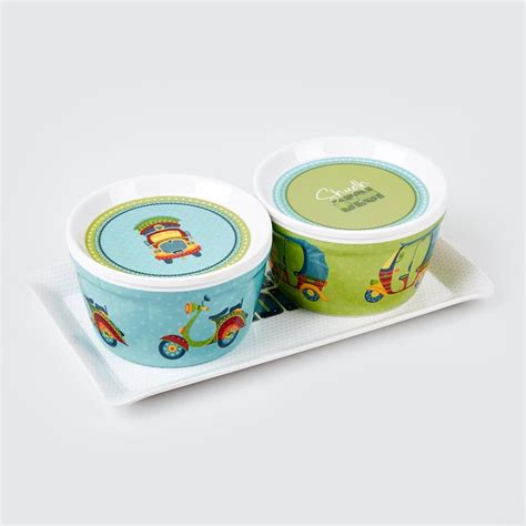 Buy Luke Mad 3 Pcs Melamine Candy Bowls with Tray - 300ml from Home ...