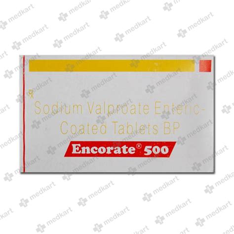 ENCORATE 500MG TABLET 10'S, Price, Composition & Generic Alternatives ...