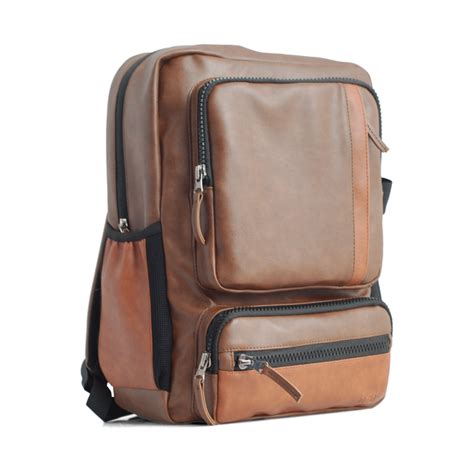 OZO Unisex Backpack 25L | Premium Vegan Leather Backpack | Vintage Tra ...