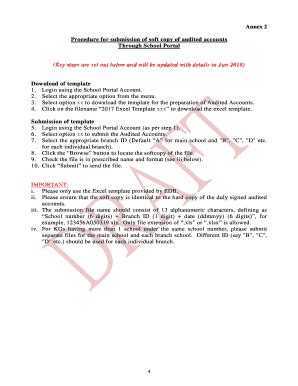 Fillable Online Procedure for submission of soft copy of audited ...