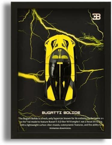 THE ESSENTIAL HUB Premium Bug@tti Bolide 3D Car Frame | Luxury Diecast ...