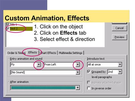 Power Point Animation Effects 的图像结果