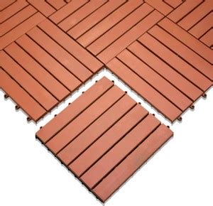 dekorr Solid Wooden Interlocking Flooring Tile by Aavana Greens| Pack ...
