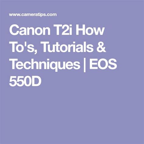 Canon T1i Tutorial 的图像结果