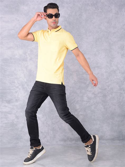 Yellow Polo T-Shirt – Crimsoune Club