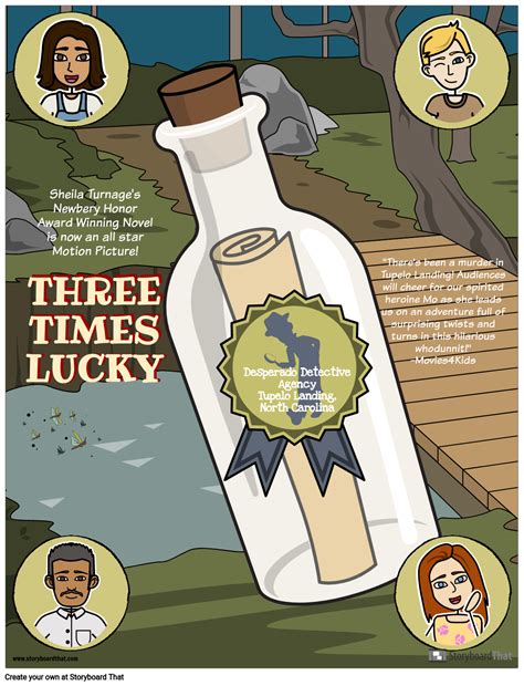 Movie Poster for Three Times Lucky Storyboard by liane