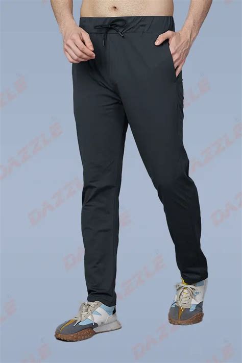 Dark Grey Fine Track Pant for Men – Premium Comfort & Style – Dazzle ...