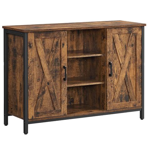 Buy VASAGLE Buffet Cabinet, Sideboard with Cupboard and Shelves, Accent ...