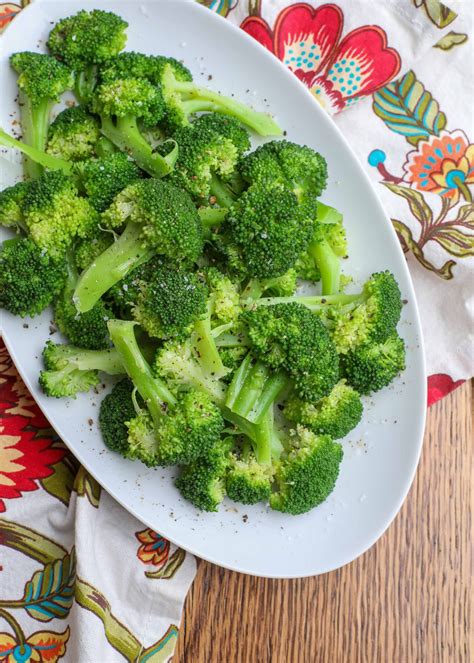 Boiled Broccoli How To Make Steamed Broccoli | Feasting At Home