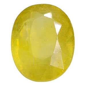 Lalitha Gems Yellow Sapphire Gemstone Unheated Untreated Certified ...