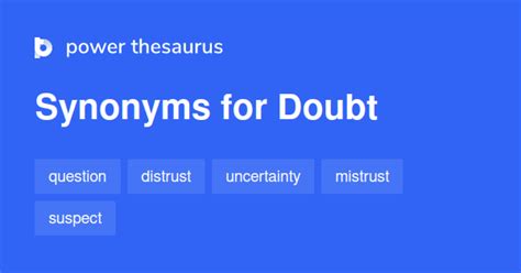 Doubt synonyms - 3 295 Words and Phrases for Doubt - Page 2