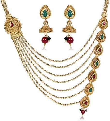 Shining Diva Fashion Latest Long Design Necklace Set for Women Wedding ...
