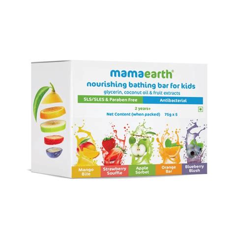 Mamaearth Nourishing Bathing Bar Soap For Kids – Pack of 5, 75gm Each