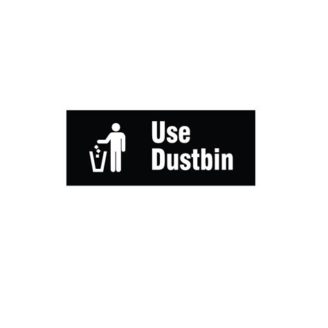 STUDPEEK Use Dustbin Sign Board For Office School Shop Hospital Home ...