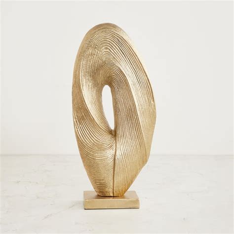 Buy Eternity Gold Textured Metal Sculpture from Home Centre at just INR ...
