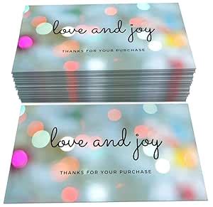 VAAIMAI 960 Pieces Thank You For Supporting My Small Business Cards ...