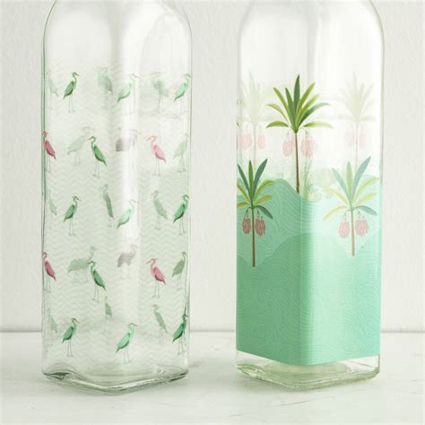 Buy Tropical Retreat Printed Oil Bottle - Set of 2 - 500 ml from Home ...