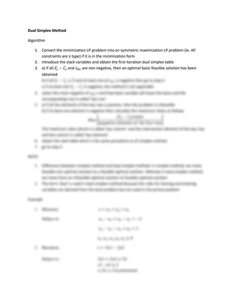 Dual Simplex Method Explained 的图像结果