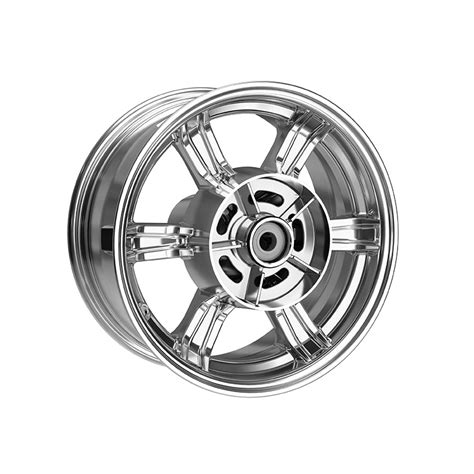 Chrome rear wheel