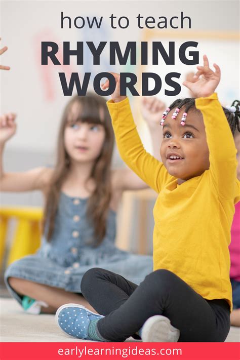 How to Teach Rhyming Words to Kids in Preschool and Kindergarten ...