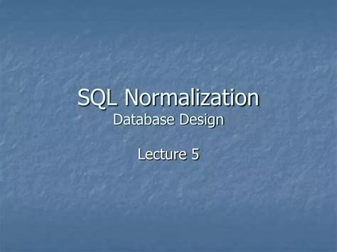 SQL Normalization Tutorial 的图像结果