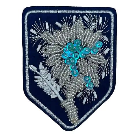 Shield Floral Style Patch – Ani Accessories