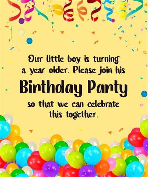 115+ Birthday Party Invitation Messages