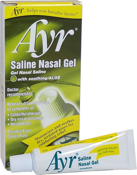 Amazon.co.jp: 海外直送肘 Ayr Saline Nasal Gel With Soothing Aloe, Soothing ...