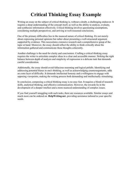 Critical Essay Example 的图像结果